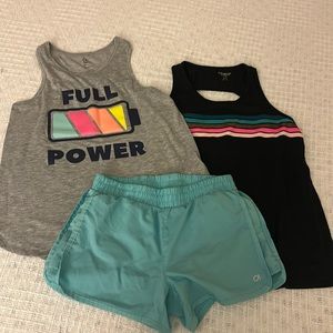 3 piece Girls active wear set